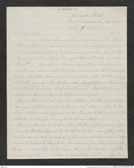 Nachlass Franz Steindachner, Brief von James G. Swan an Franz Steindachner (19.07.1874), Inv.Nr. 532.01, Seite 1